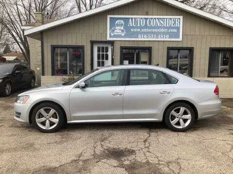 2013 Volkswagen Passat for sale at Auto Consider Inc. in Grand Rapids MI