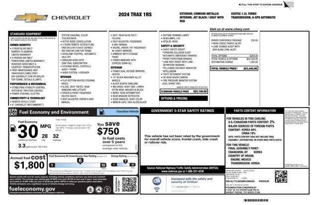2024 Chevrolet Trax RS