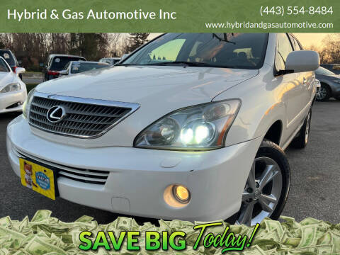 2008 Lexus RX 400h for sale at Hybrid & Gas Automotive Inc in Aberdeen MD