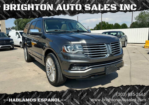 2016 Lincoln Navigator for sale at BRIGHTON AUTO SALES INC in Brighton CO