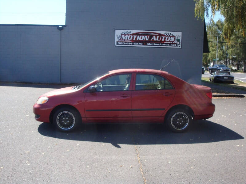 2006 Toyota Corolla for sale at Motion Autos in Longview WA
