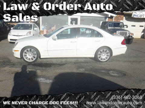 2008 Mercedes-Benz E-Class for sale at Law & Order Auto Sales in Pilot Mountain NC