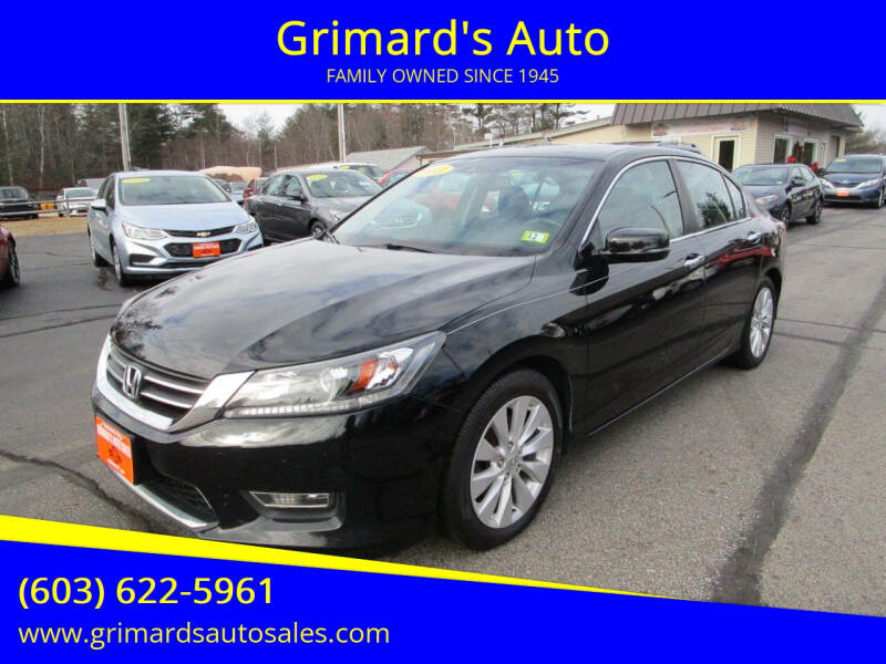 2013 Honda Accord for sale at Grimard's Auto in Hooksett NH