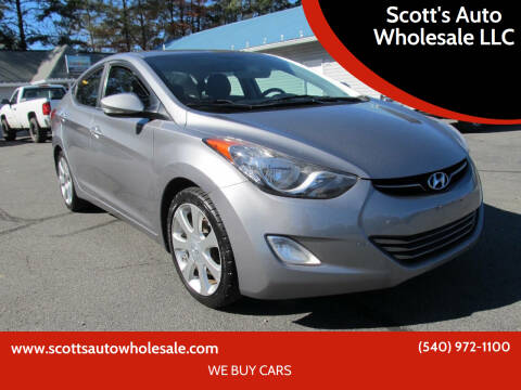 2012 Hyundai Elantra for sale at Scott's Auto Wholesale LLC in Locust Grove VA