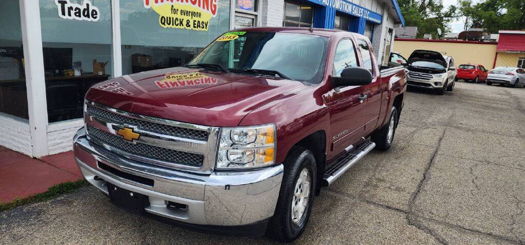 Red 2013 Chevrolet Silverado 1500 LT 4x4 LT 4dr Extended Cab 6.5 ft. SB 1