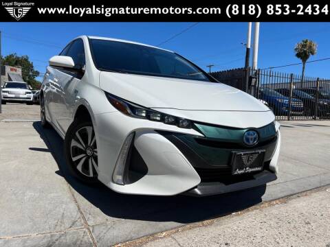 2017 Toyota Prius Prime for sale at Loyal Signature Motors Inc. in Van Nuys CA