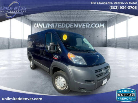 2018 RAM ProMaster for sale at Unlimited Auto Sales in Denver CO