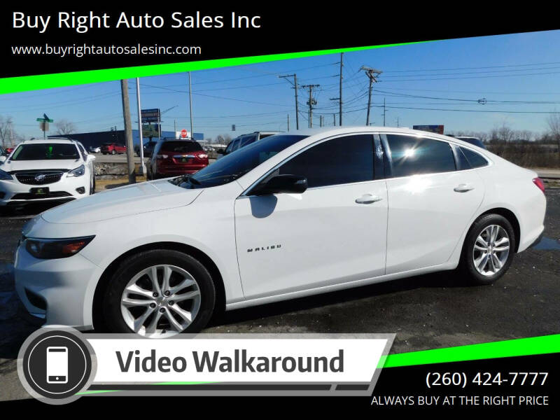 2018 Chevrolet Malibu for sale at Buy Right Auto Sales Inc in Fort Wayne IN