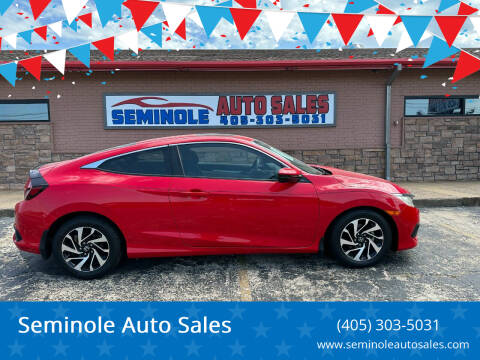 2016 Honda Civic for sale at Seminole Auto Sales in Seminole OK