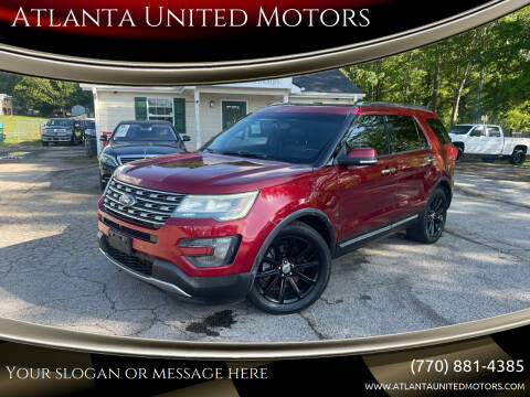 2016 Ford Explorer for sale at Atlanta United Motors in Jefferson GA