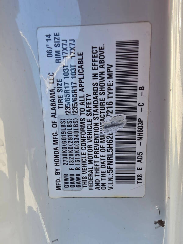 2014 Honda Odyssey EX-L