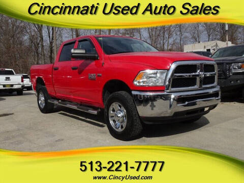 2018 RAM 2500 for sale at Cincinnati Used Auto Sales in Cincinnati OH