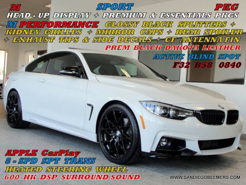 2018 BMW 4 Series for sale at SAN DIEGO BEEMERS in San Diego CA