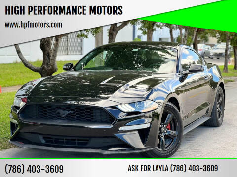 2018 Ford Mustang for sale at HIGH PERFORMANCE MOTORS in Hollywood FL