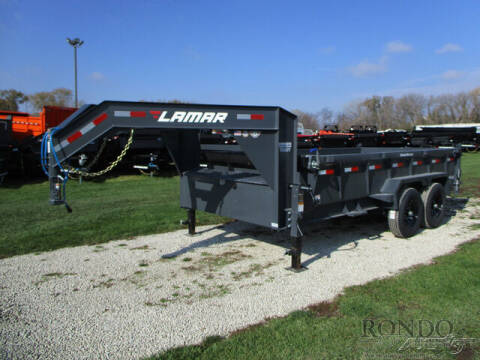 2024 Lamar Gooseneck Dump DL831427MX for sale at Rondo Truck & Trailer in Sycamore IL