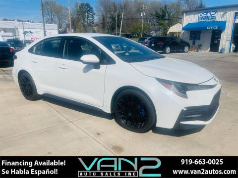 2021 Toyota Corolla for sale at Van 2 Auto Sales Inc in Siler City NC