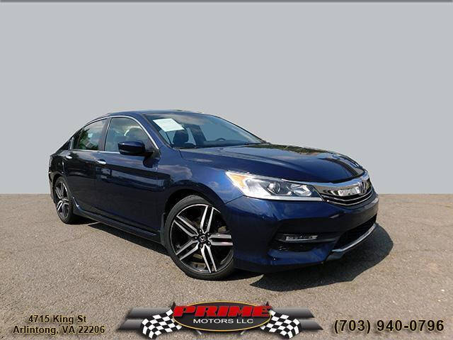 2017 Honda Accord for sale at PRIME MOTORS LLC in Arlington VA