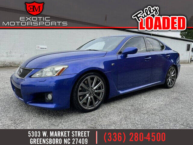 2008 Lexus IS F for sale at Exotic Motorsports in Greensboro NC
