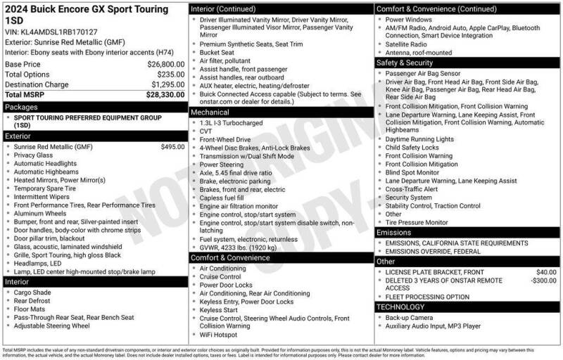 2024 Buick Encore GX Sport Touring