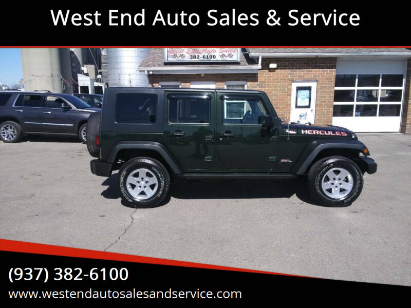 2010 Jeep Wrangler Unlimited for sale at West End Auto Sales & Service in Wilmington OH