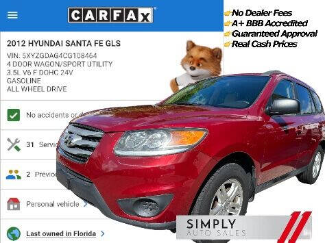 2012 Hyundai Santa Fe for sale at Simply Auto Sales in Palm Beach Gardens FL