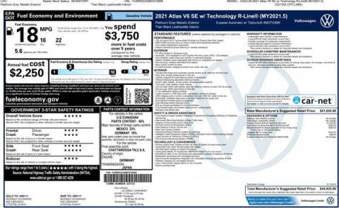 2021 Volkswagen Atlas