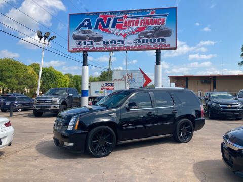 2012 Cadillac Escalade for sale at ANF AUTO FINANCE in Houston TX
