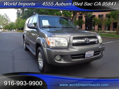 2006 Toyota Sequoia for sale at World Imports in Sacramento CA