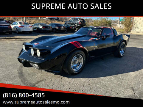 1979 Chevrolet Corvette for sale at SUPREME AUTO SALES in Grandview MO