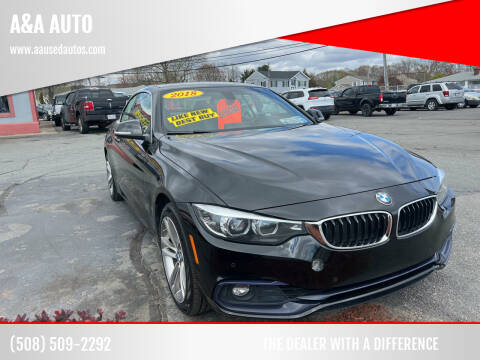 2018 BMW 4 Series for sale at A&A AUTO in Fairhaven MA