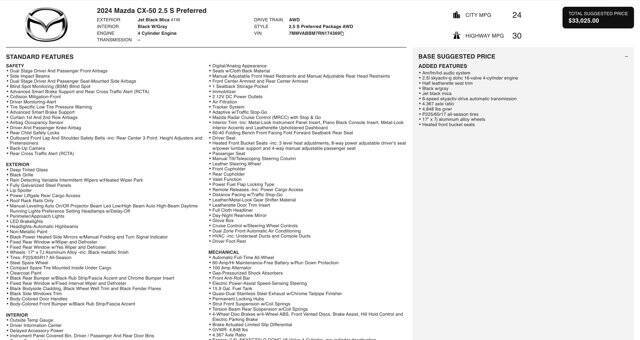 2024 Mazda CX-50 2.5 S Preferred