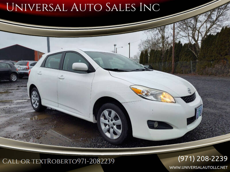 2012 Toyota Matrix for sale at Universal Auto Sales in Salem OR