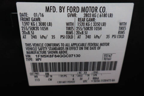 2016 Ford Explorer Limited