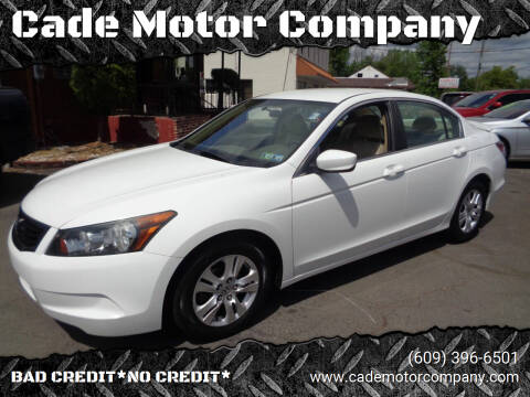 2010 Honda Accord for sale at Cade Motor Company in Lawrence Township NJ
