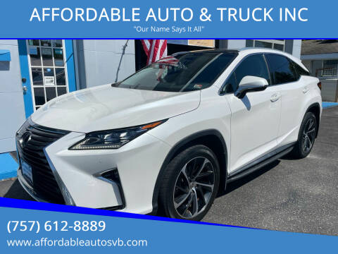 2017 Lexus RX 350 for sale at AFFORDABLE AUTO & TRUCK INC in Virginia Beach VA