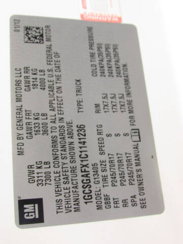 2012 Chevrolet Express 1500