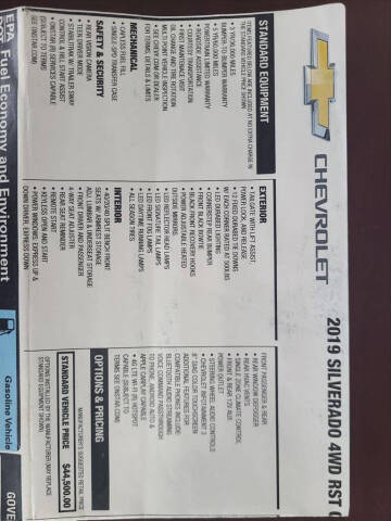 2019 Chevrolet Silverado 1500 RST