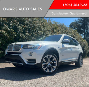 2016 BMW X3 for sale at Omar's Auto Sales in Martinez GA