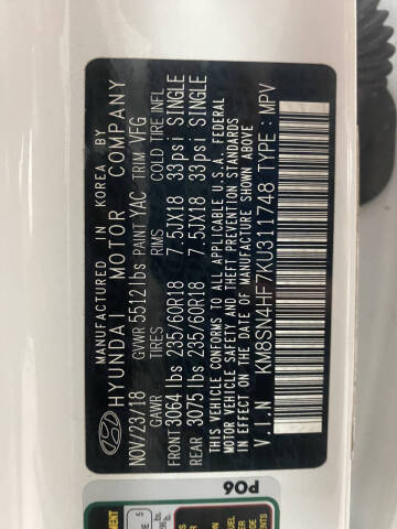 2019 Hyundai Santa Fe XL SE