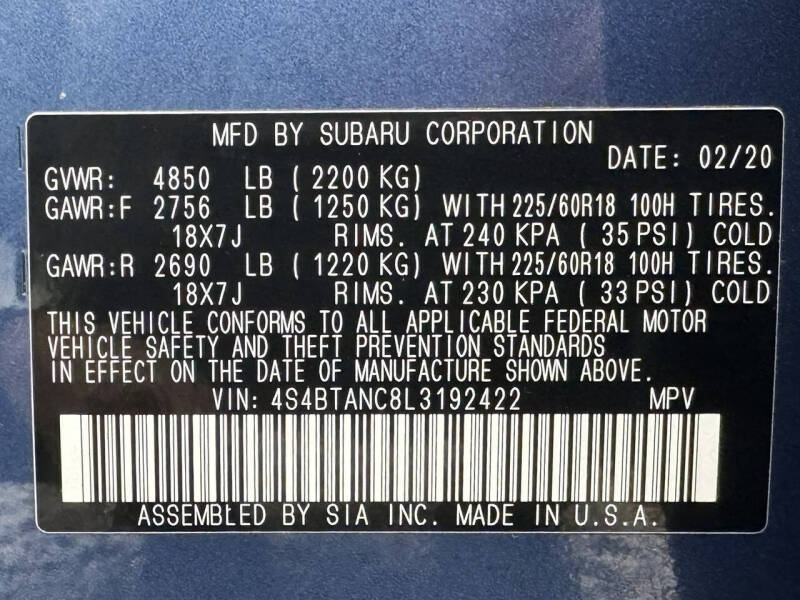 2020 Subaru Outback Limited