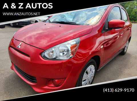 2015 Mitsubishi Mirage for sale at A & Z AUTOS in Westfield MA