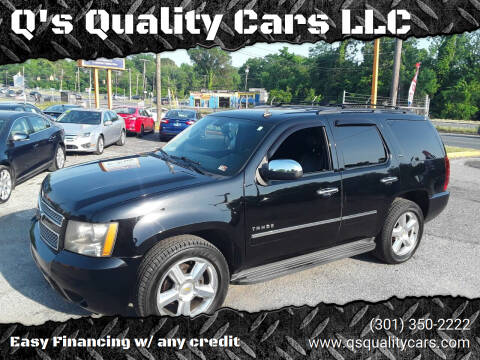 2010 Chevrolet Tahoe for sale at Q's Quality Cars LLC in Capitol Heights MD