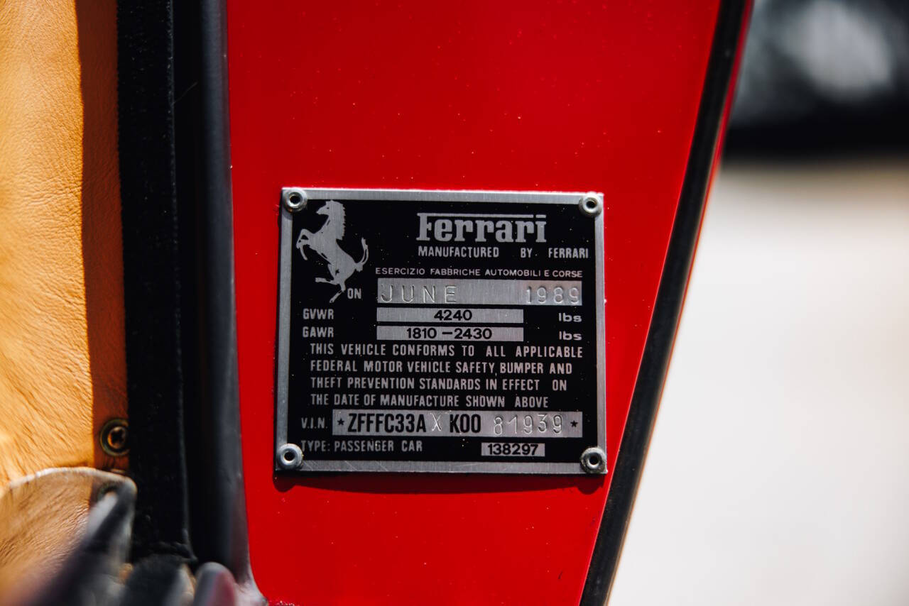 1989 Ferrari Mondial 58