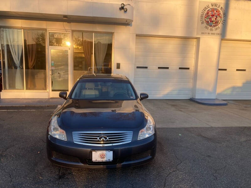 2008 Infiniti G35 for sale at International World Motors LLC in Richmond VA