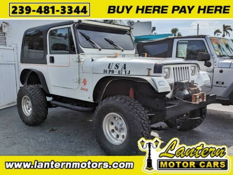 1987 Jeep Wrangler for sale at Lantern Motors Inc. in Fort Myers FL