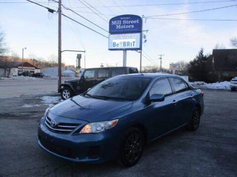 2013 Toyota Corolla for sale at Mill Street Motors in Worcester MA