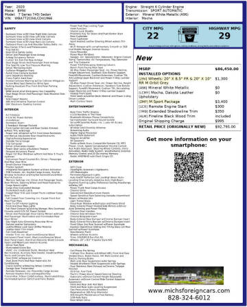 2020 BMW 7 Series 740i