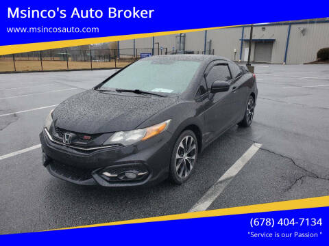 2015 Honda Civic for sale at Msinco's Auto Broker in Snellville GA