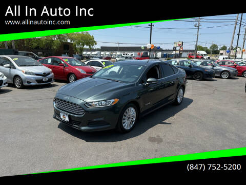 2015 Ford Fusion Hybrid for sale at All In Auto Inc in Palatine IL