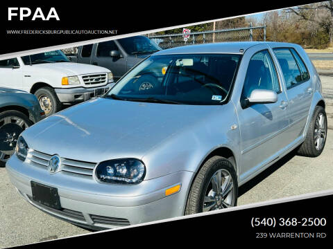 2005 Volkswagen Golf for sale at FPAA in Fredericksburg VA